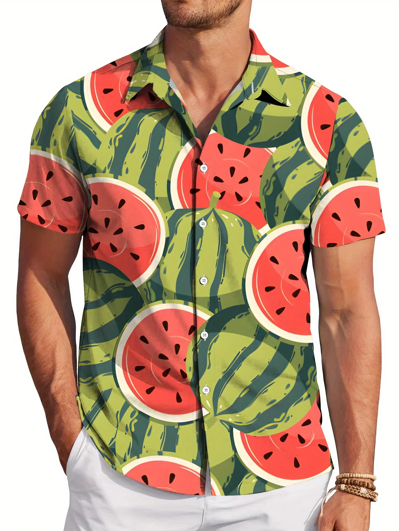 

2026 Trendy Summer Men's Hawaiian Shirt Casual Man Women Short Sleeve Stylish Beach Party Print Holiday Shirts