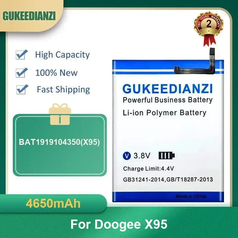 

4650mAh BAT1919104350(X95) Mobile Phone Battery For Doogee X95 High Capacity