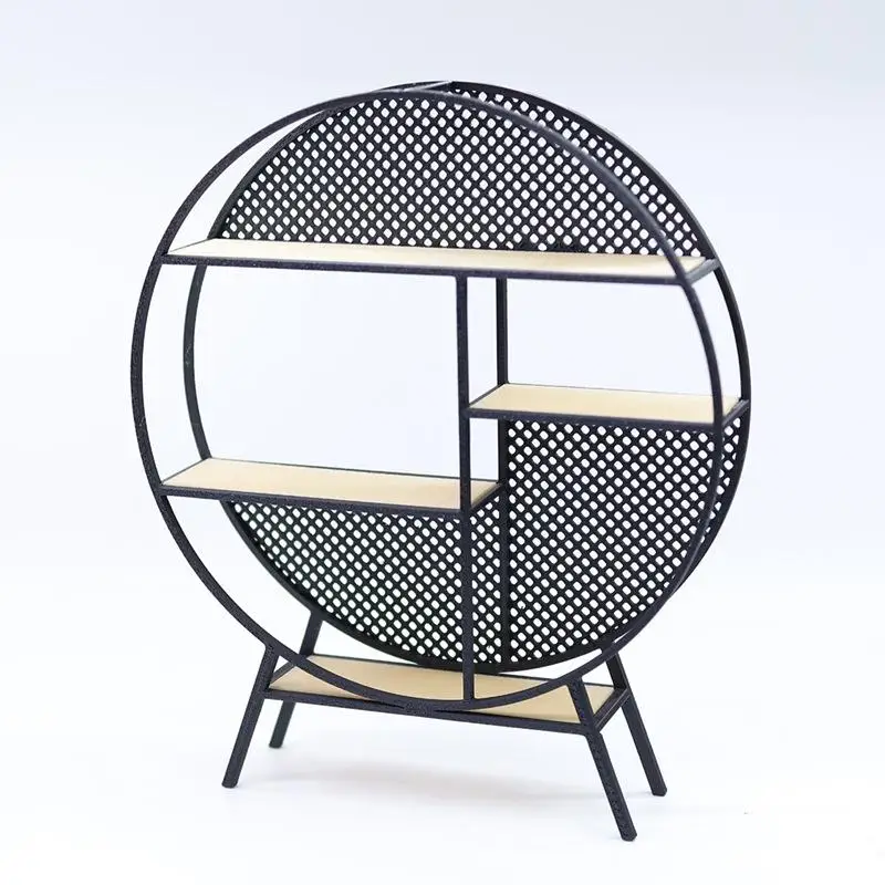 

⭐ ГОРЯЧИЙ ❗ 1 шт., мини-мебельный орнамент, аксессуары, 1/12, миниатюрный кукольный домик, круглая стойка для хранения в китайском стиле, модель моделирования