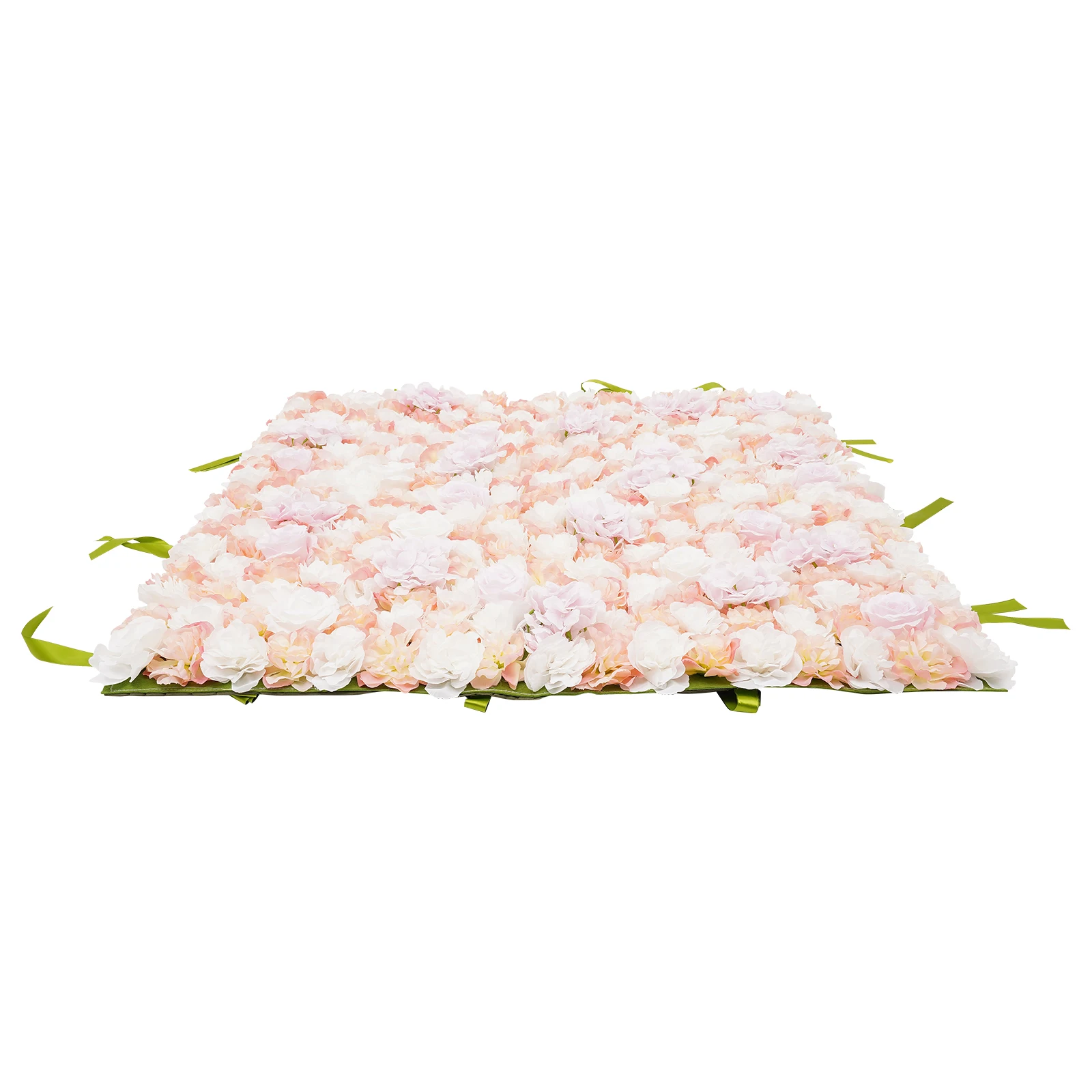 Artificial Flower Wall Panels 1*1m Flowers Wall Backdrop Silk Rose Flower Panels W/Straps for Wedding Photography Event Party Wall Decorations,Pink