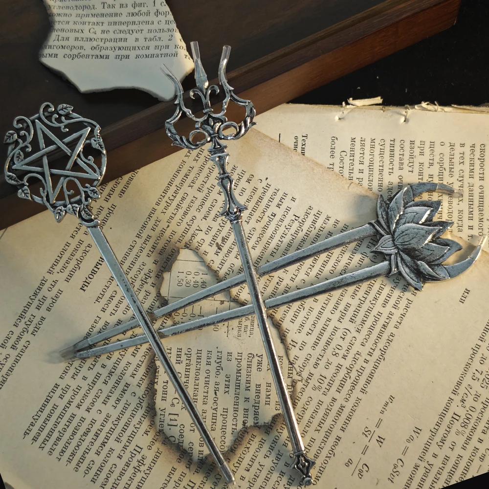 فاسق نمط المتخصصة شخصية مضلع ستار ليف على شكل لوحة الإناث دبوس الشعر الرجعية الراقية يشعر مأدبة موضة أغطية الرأس #2