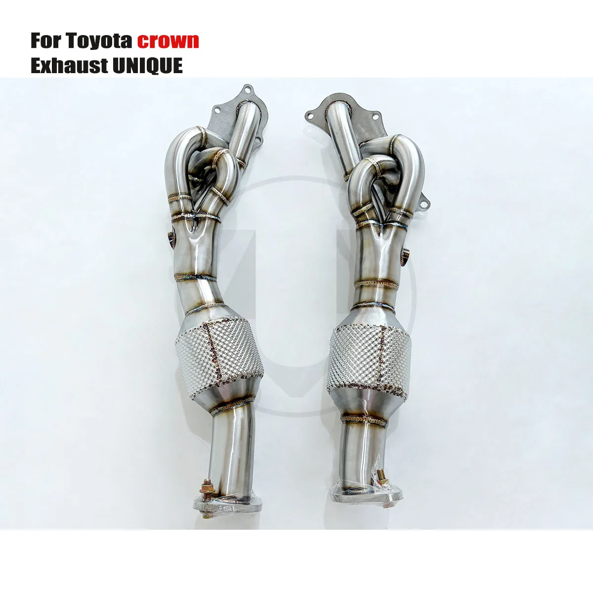 

UNIQUE Designs Toyota crown 3.0L T304 Stainless Steel exhuast manifold downpipe for cars