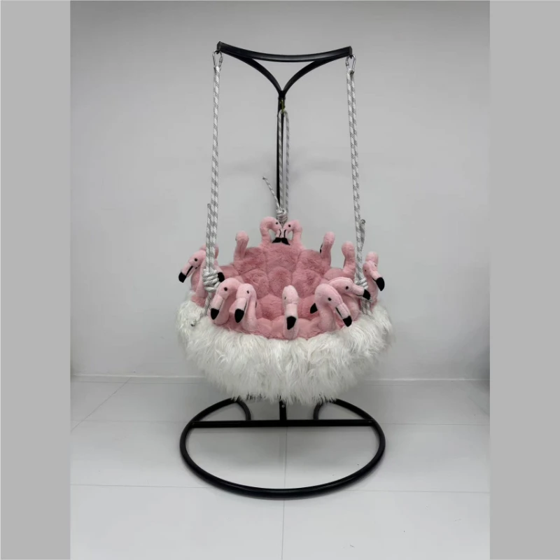 

Designer rocking chair creative personality art special-shaped doll animal doll flamingo lazy chair sofa plush