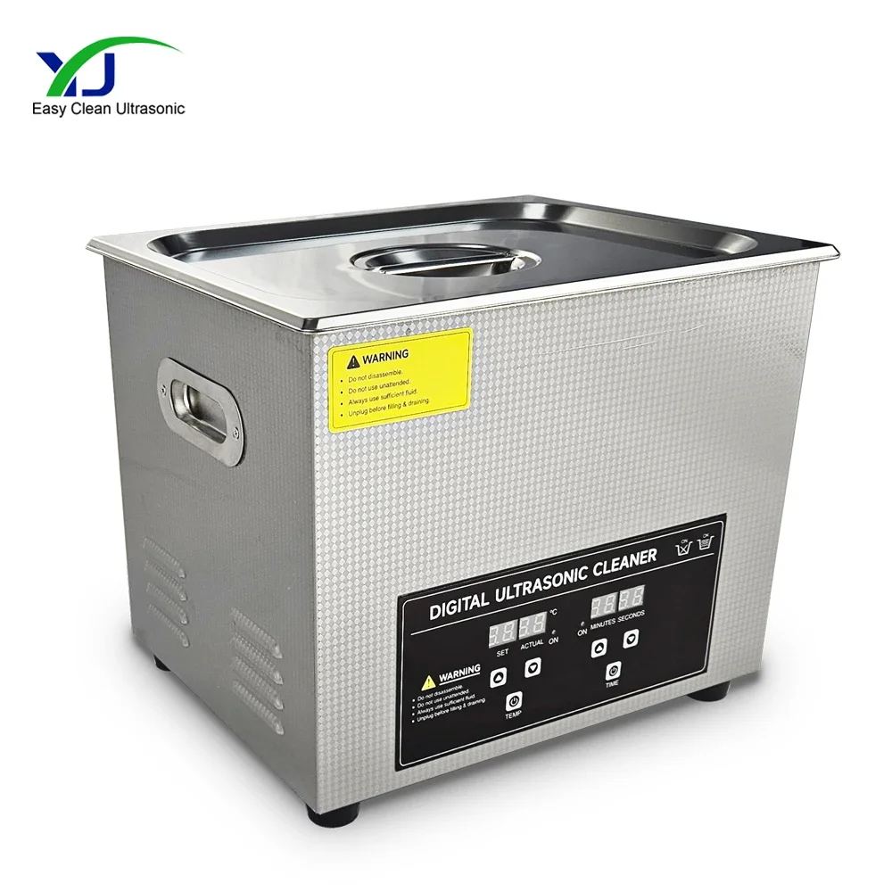 آلة التنظيف بالموجات فوق الصوتية التجارية 14L آلة التنظيف الرقمية بالموجات فوق الصوتية لإزالة الصدأ