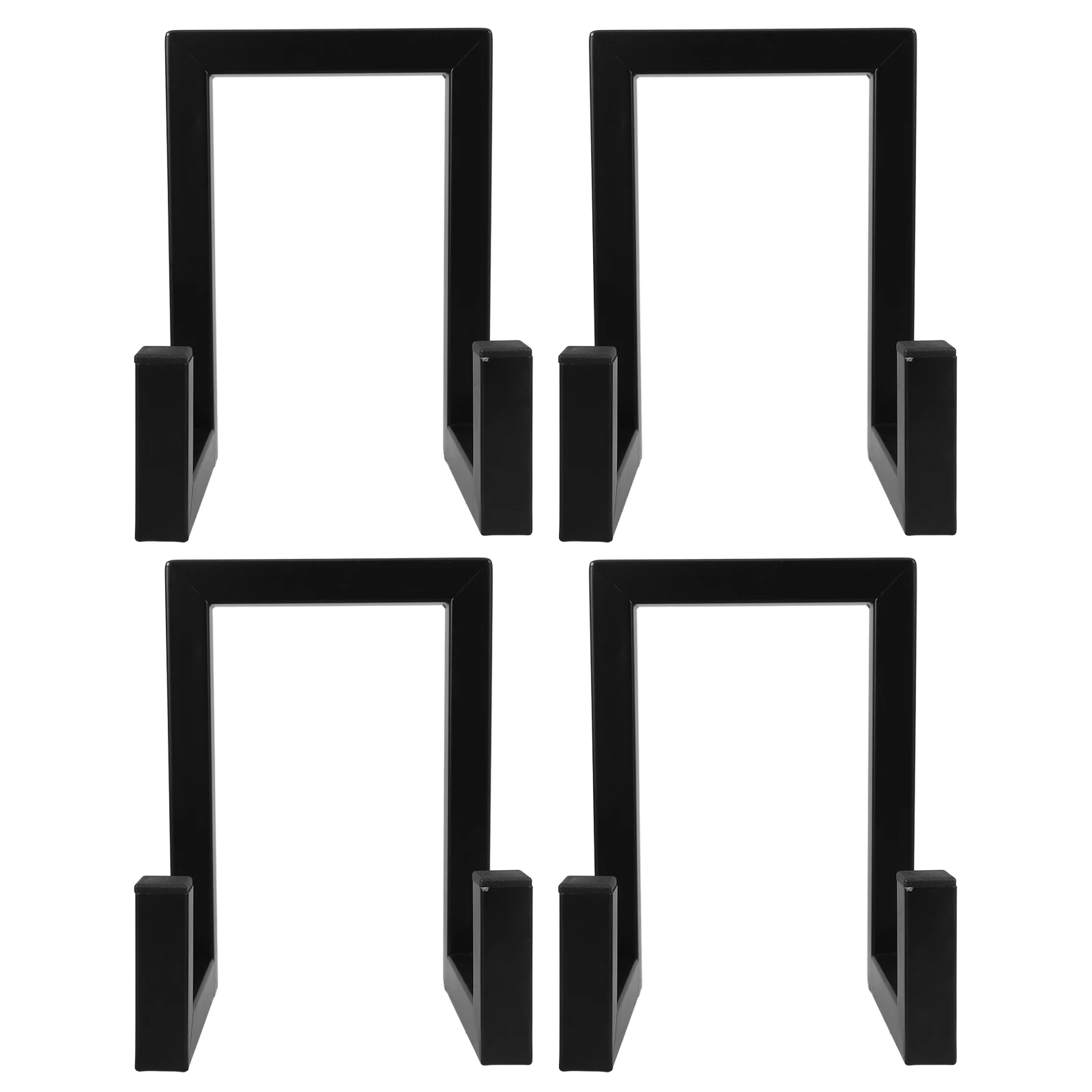 

4 Pcs Plate Holder Decorative Holders Cd Shelf Book Display Stand Easel Foldable Dish Rack Large Iron