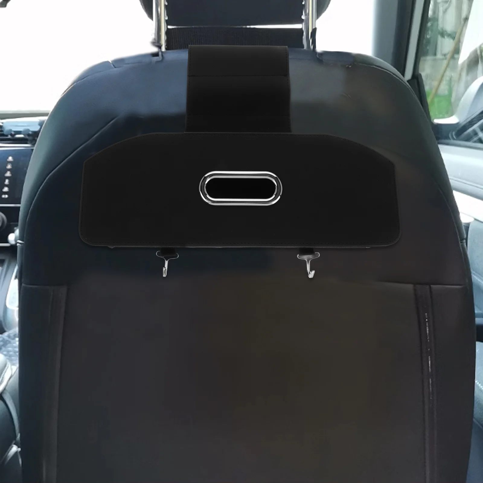 

1 комплект, органайзер на заднее сиденье автомобиля, коробка для салфеток, держатель для бутылки с водой, прочный, гладкий внешний вид, внутренняя коробка на спинку автомобильного сиденья