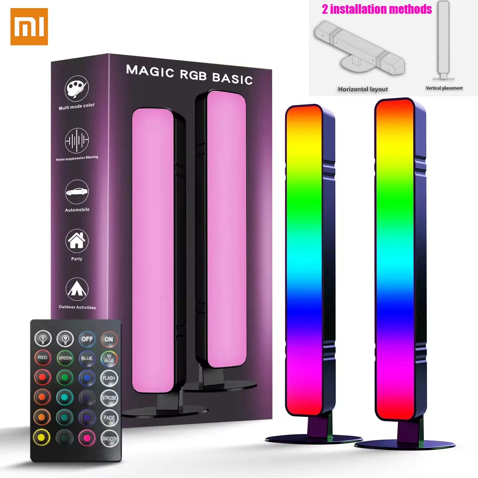 

Xiaomi RGB Pickup Night Light Gaming Music Rhythm Lights USB LED Table Lamp Remote Control Game Desktop Decoration Children Gift