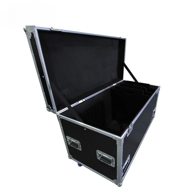 Professional Wholesale Cable Trunk Road Trunk Flight Case Utility Case Trade Show Storage Trunk flight case with Casters