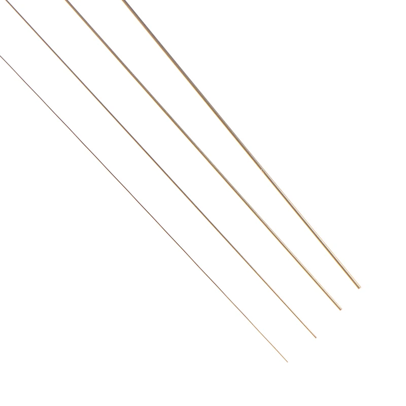 Brass Copper Tube 0.3/0.5/0.8/1.0*400, 100 Pieces Pack, Ideal for EDM Drilling Machine Wire Cutting Accessories