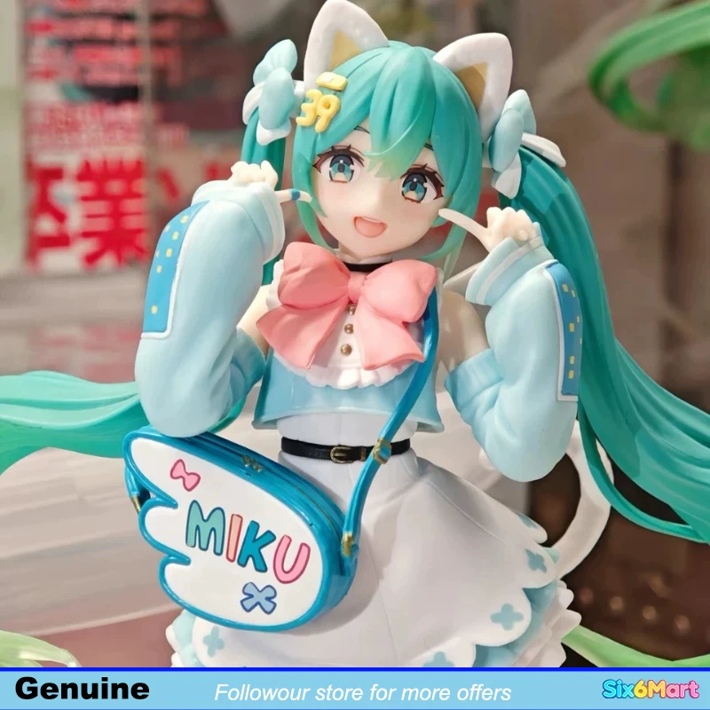 

Оригинальная фигурка Taito Hatsune Miku, 18 см, милая кукла-статуэтка, красивая аниме-фигурка, украшение для рабочего стола, подарок