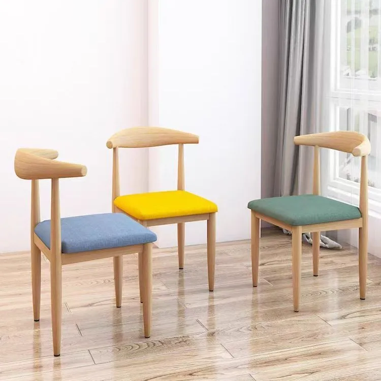 Thickened Soft Back Chair Pad for Office Restaurant Casual Bull Horn Chair Home Use Commercial Leisure  Cushion Pad
