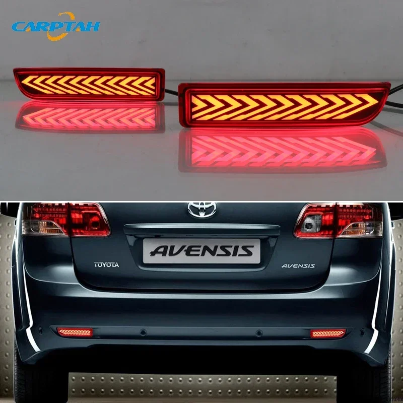 

Car LED Rear Bumper Lamps For Toyota Avensis 2009 2010 2011 Fog Lamps Brake Turn Signal Reflector Indicators Taillights