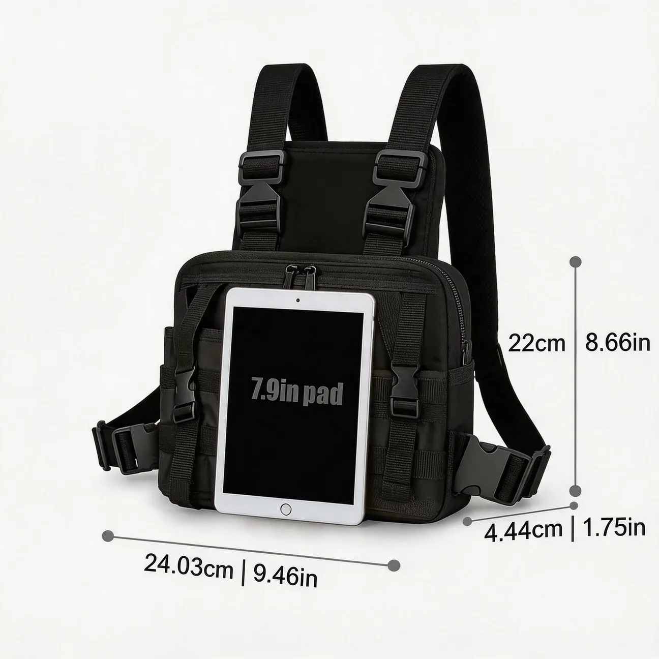 Running Vest Outdoor Multifunctional Multi Pocket Smooth Zipper