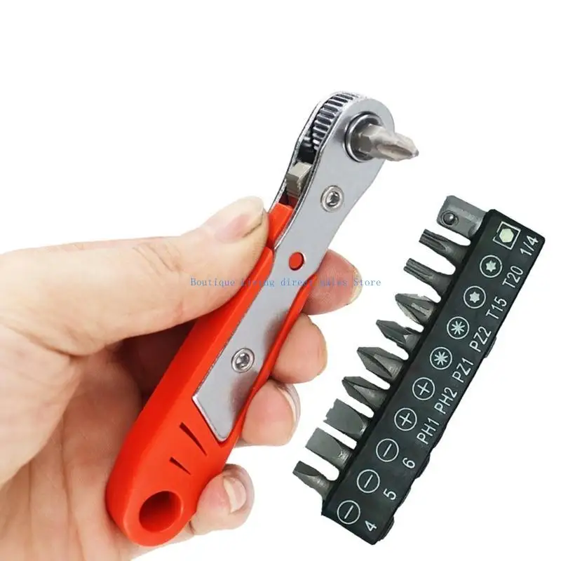 

Mini Ratchet Wrench 1/4inch Ratchet Tool for Tight Space Automotive Repair Home