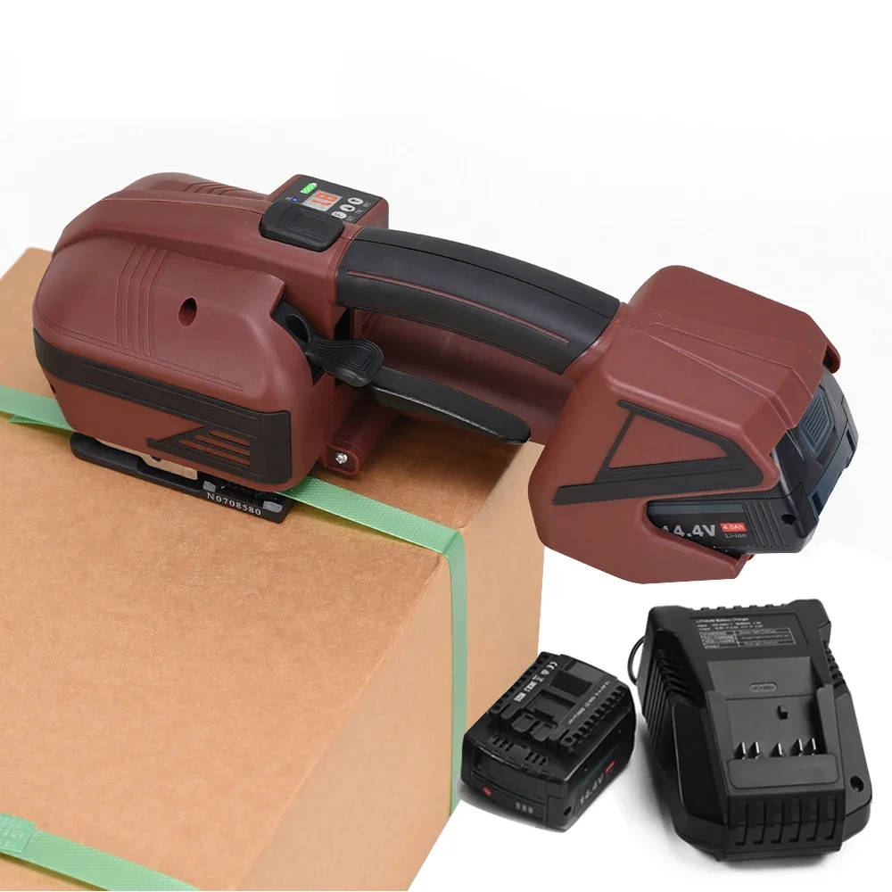 Handheld portable semi Automatic Strapping Machine large capacity 14.4v lithium iron  battery Powered Strapping Tool