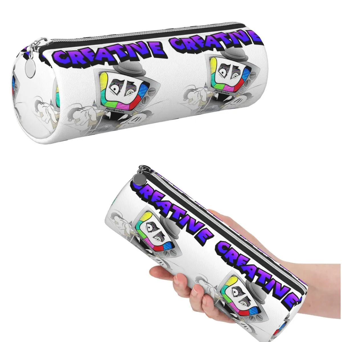 Creative Control (Mr. Puzzles) (Transparent Version) Pencil Case for Boys Girls Gifts Cylinder Pen Box Pencil Bag Pencil Pouch
