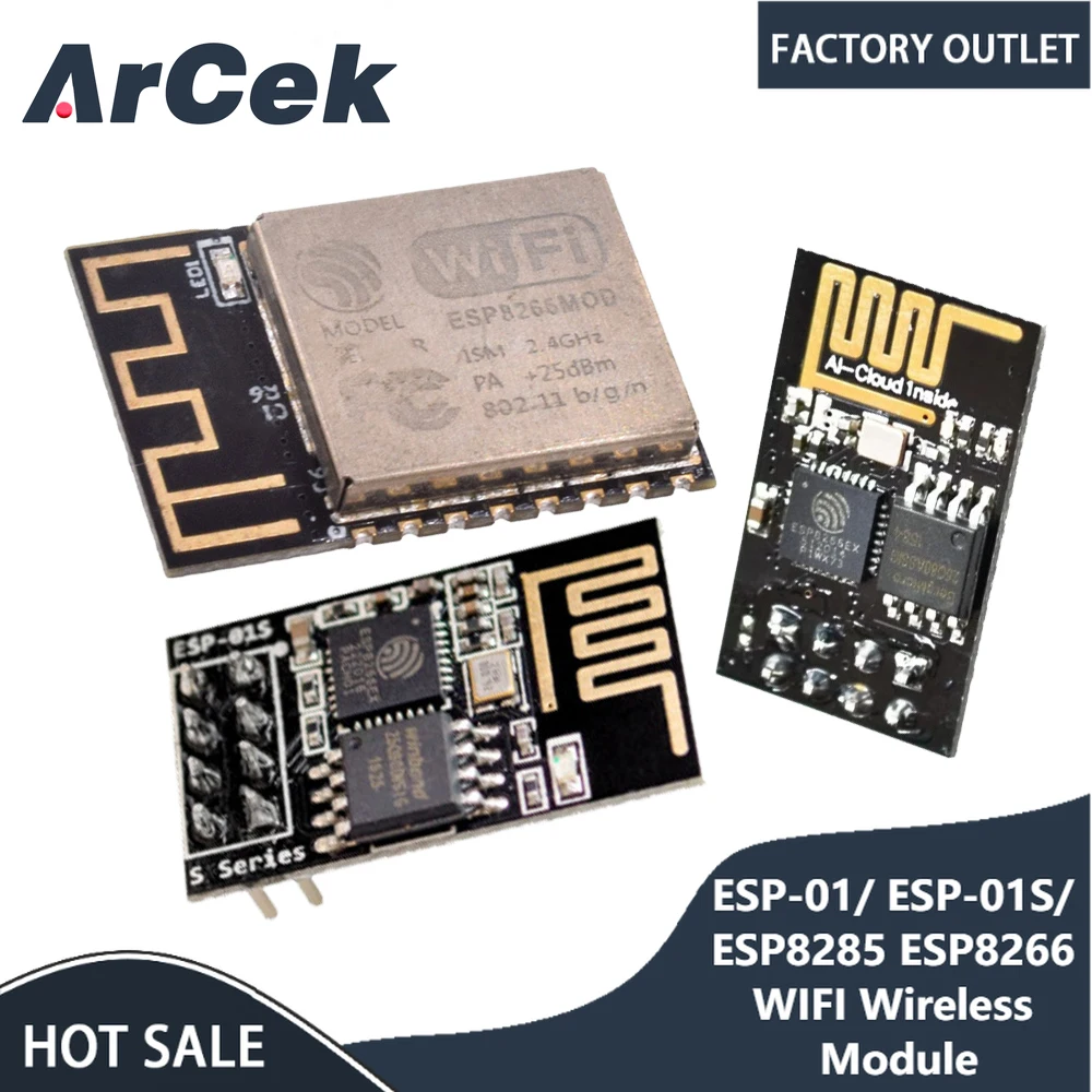 1pcs ESP-01/ ESP-01S/ ESP8285 ESP8266 Upgraded Version Serial WIFI Wireless Module Wireless Transceiver