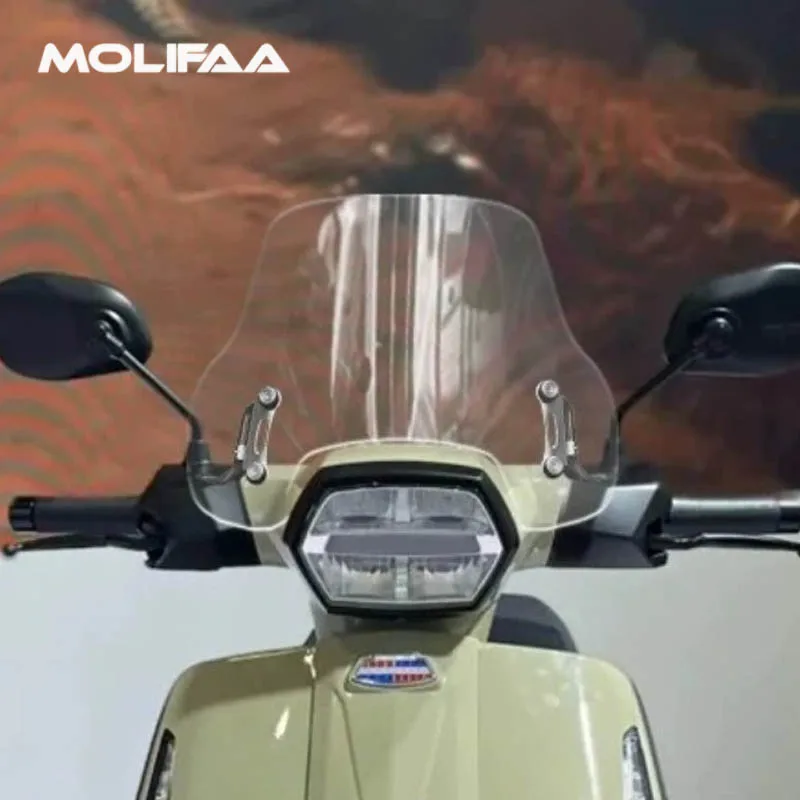 for Lambretta X250 X300 Motorcycle Acrylic Windshield Front Windscreen Wind Deflectors Protector Accessories