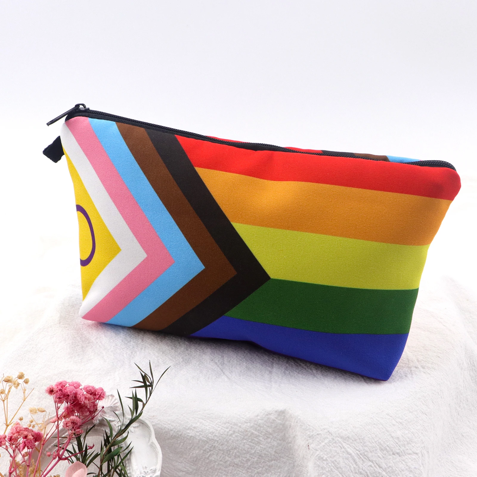

Rainbow LGBT Storage Organizer Makeups Bags Portable Cosmetic Pouch Travel Cosmetics Bag Makeup Accessory