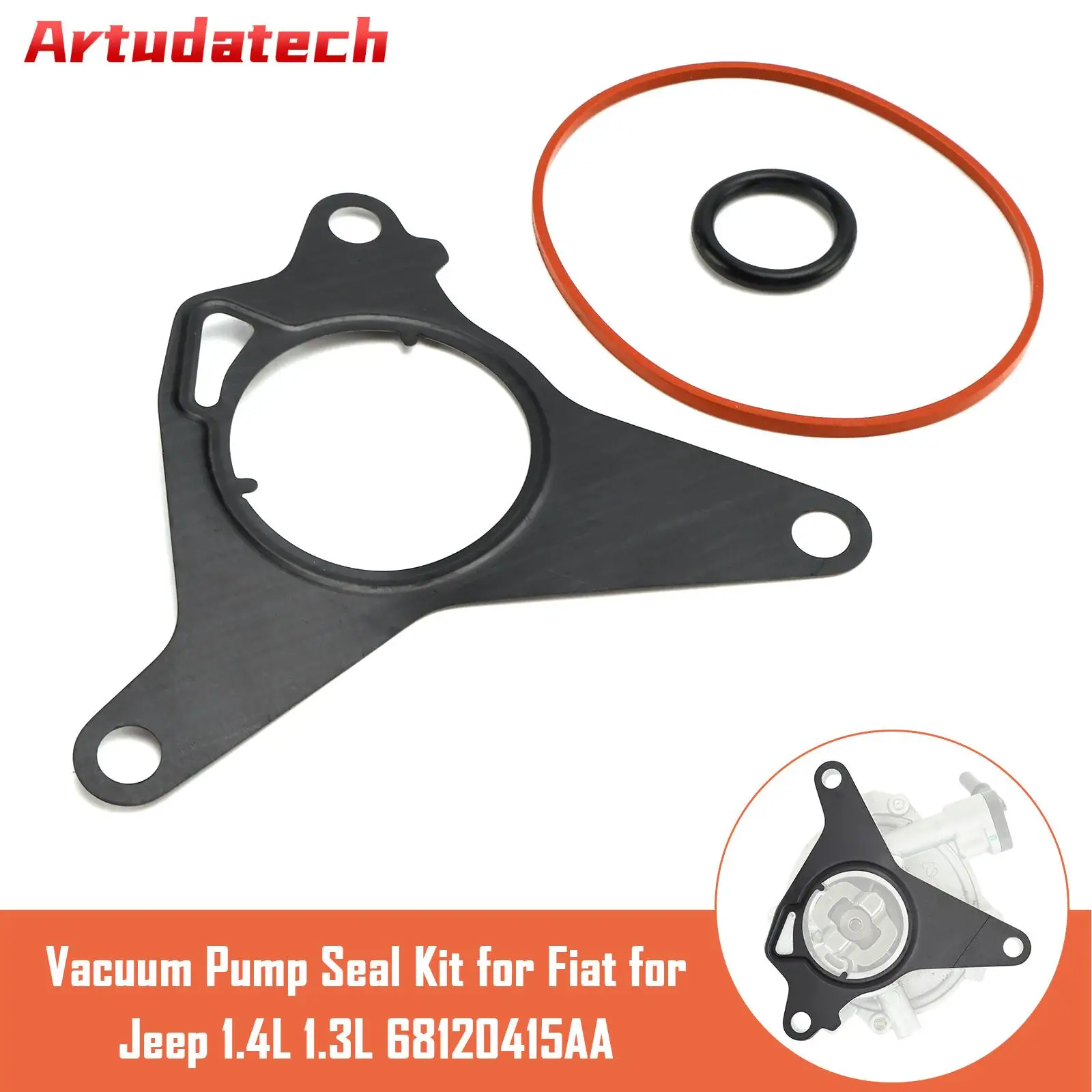 

Комплект уплотнений вакуумного насоса Artudatech для Fiat для Jeep 1.4L 1.3L 68120415AA, автомобильные аксессуары