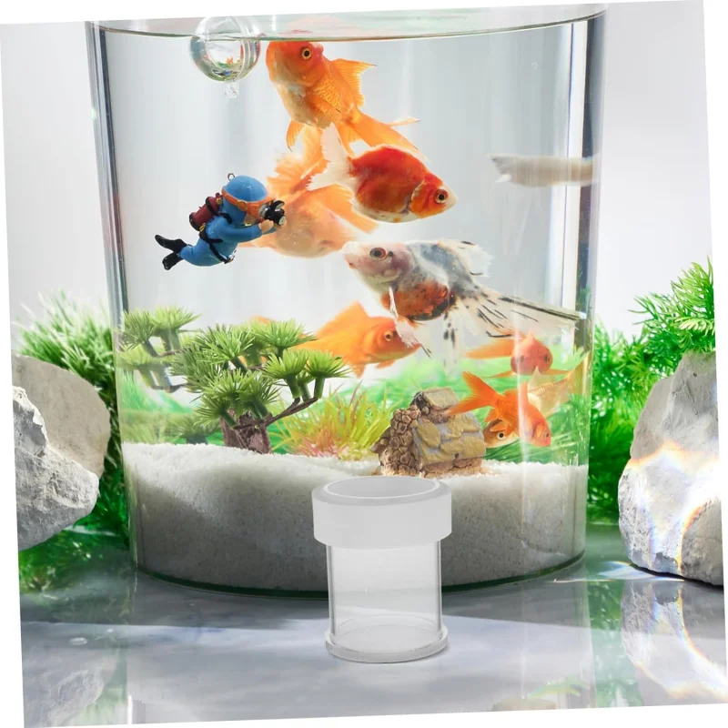 

Инструмент для контроля веса рыбы для водных улиток и черепах, ящик для выращивания рыб с водой, травой, павлина, прозрачный, кормушка для аквариума