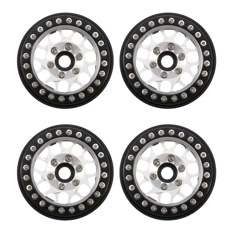 AINY-4X Aluminum Alloy 1.9 Beadlock Wheel Rim For 1/10 RC Crawler