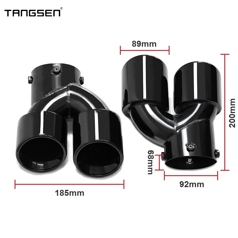 For BMW G42 M240i 2021 2022 2023 Quad Car Exhaust Tip Dual M Performance Exhaust Pipe Muffler Tip Exhaust System Nozzle Tailpipe