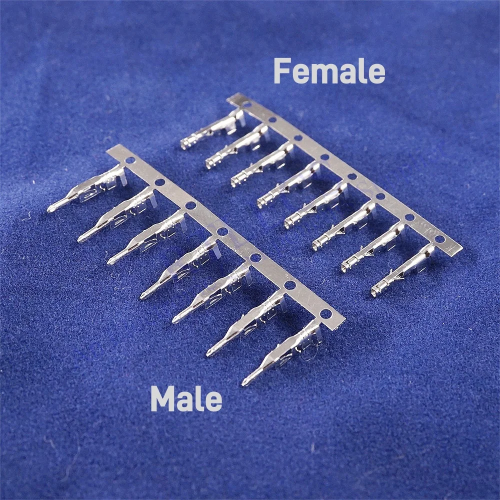 500PCS 3.0 mm Micro-Fit 3.0 Connector Crimp Terminal Male Tin (Sn) Plated Phosphor Female Contact 20-28 AWG Cross Molex 43031