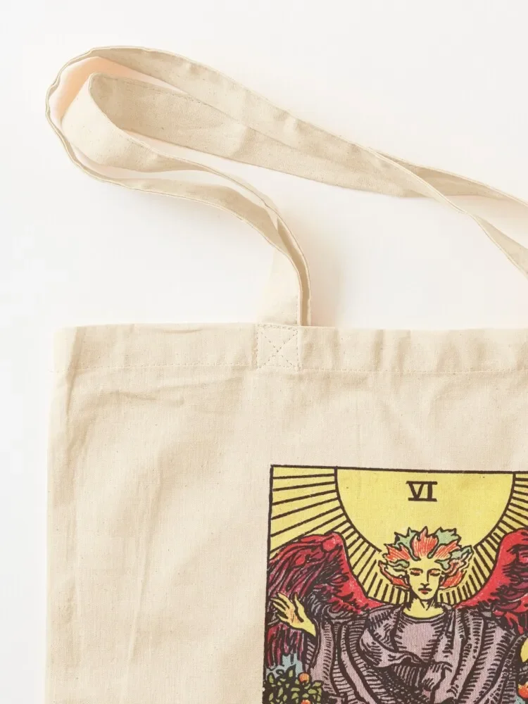 Tarot - The Lovers Card Tote Bag canvas tote Beach bag Portable shopping bag shopping logo
