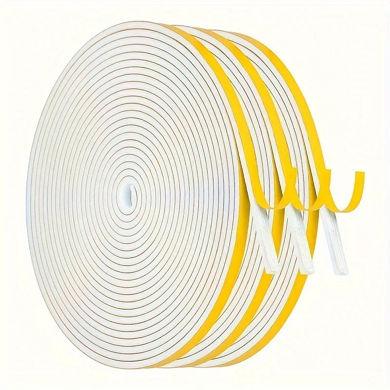Weather Stripping Tape, High-Density Insulation Seal Strip for Door Frames, Windows, Suitable for Outdoor, Wall, Sewing,