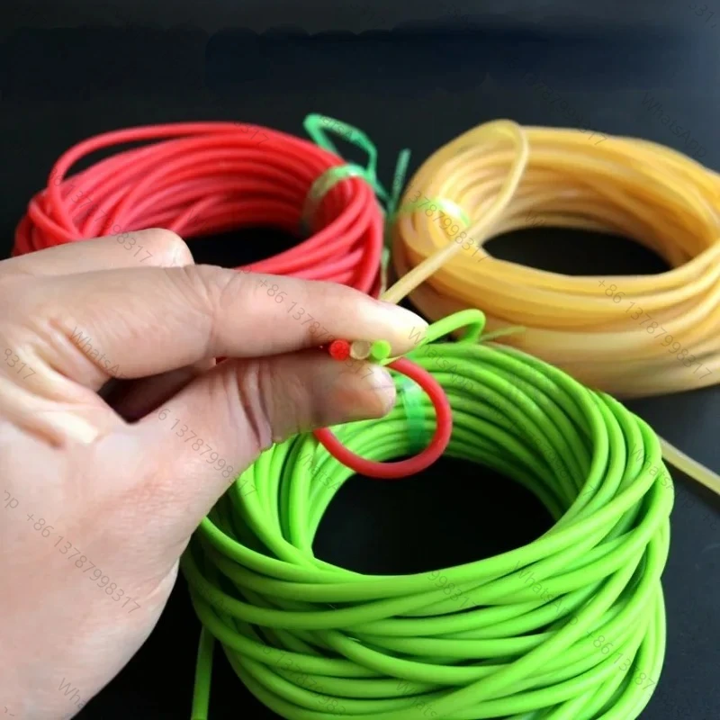 10meters 3mm slingshot sports solid rubber band fishing rubber band tension rope elastic rope wear resistant latex tube