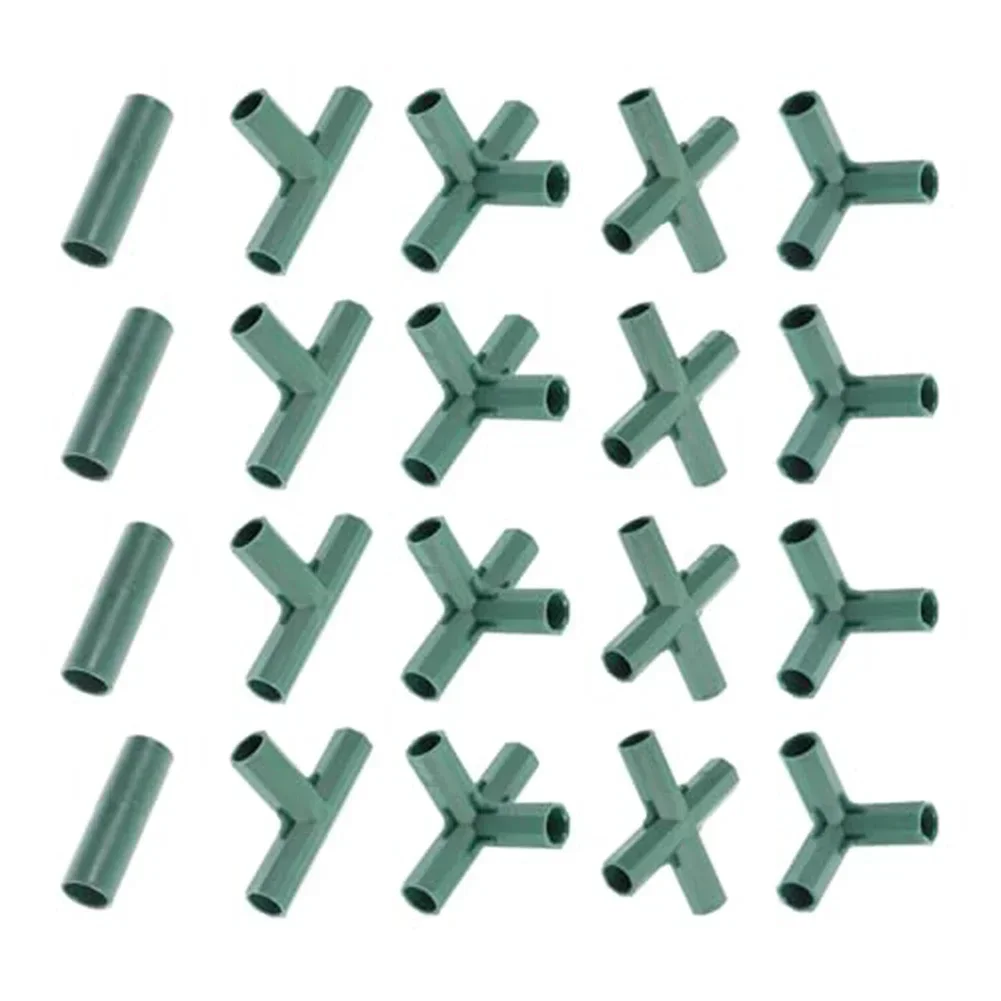 Gardening Projects Green Frame Building Connectors Greenhouse Frame Connectors Accessory Connector Set Robust Plastic Material