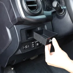 For Toyota Tacoma 2016-2022 ABS Black Car Central control Steering Wheel Left Side Drawer Storage Box Car Accessories