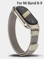 Strap For xiaomi Mi Band 8 NFC global version accessorie Milanese Loop Replacement belt bracelet pulseira correa mi band 9 strap
