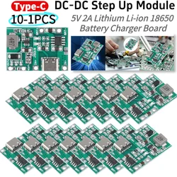 DC-DC Step Up Module Type-C TP4056 Charging Step Up Boost Module 5V 2A Lithium Li-ion 18650 Battery Charger Board DIY Kit Parts