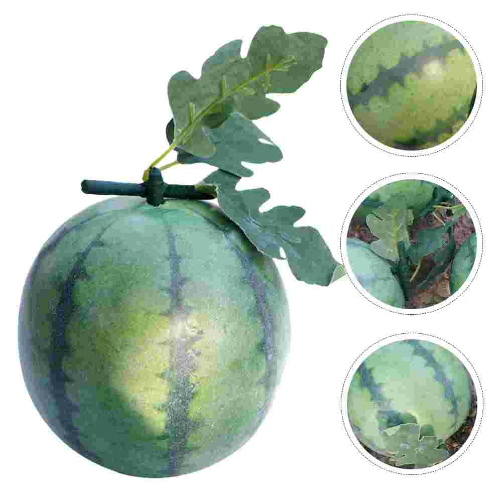 Simulated Watermelon Artificial Decor Decorative Foam Fruit Desktop Lifelike Fruits Model Fake Faux Photography Props Child