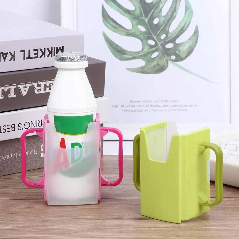 Convenient High Quality Fashion Tool Toddler Juice Pouch Child Kids Adjustable Drink Handles Milk Holder Cup