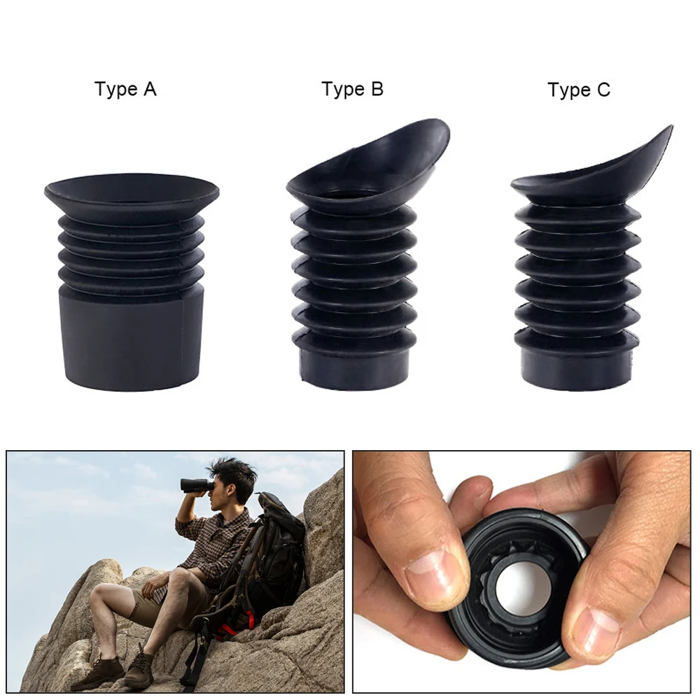 Tactical Hunting Flexible Rifle Scope Ocular Eye Protector Rubber Scope Lens Recoil Cover Eye Cup Extender Eyeshade Anti Impact