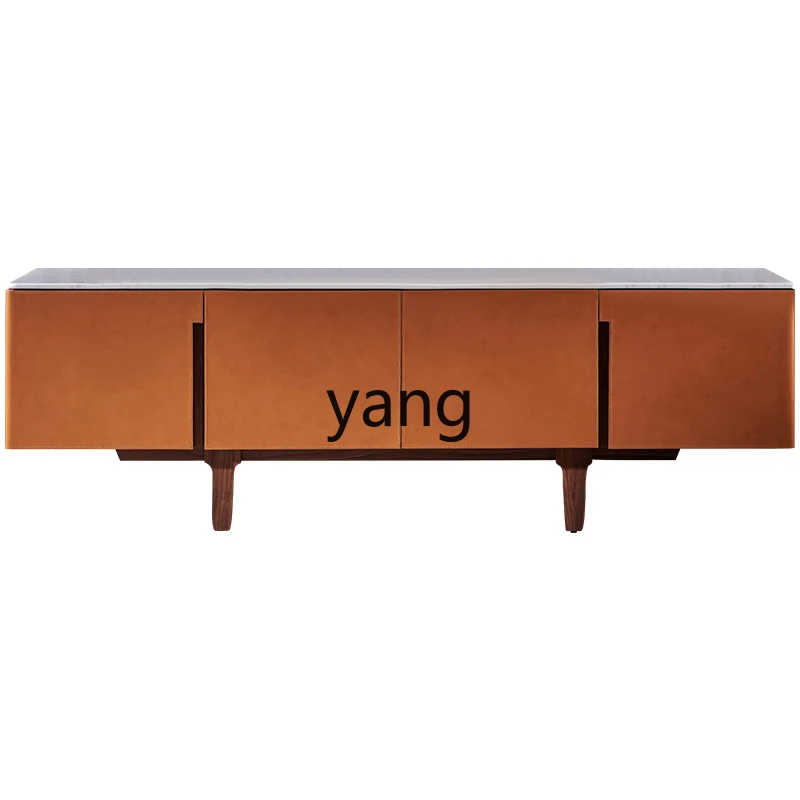 

LH marble side cabinet walnut storage simple creative restaurant furniture