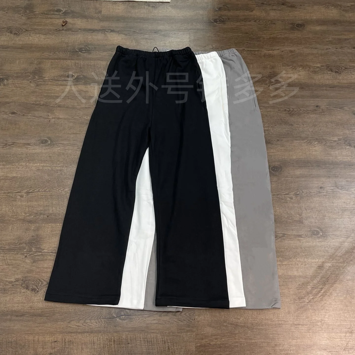 بلون YZY أسود رمادي أبيض فضفاض مستقيم السراويل الرجال النساء كاني ويست Sweatpants عالية الجودة كلينفيت الصوف بنطلون رياضة