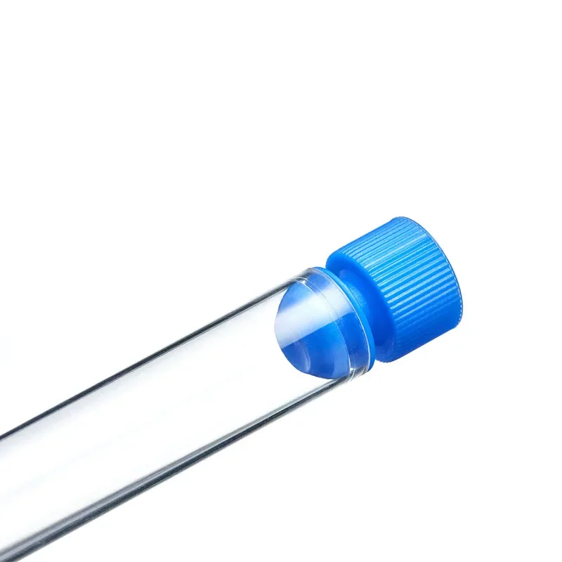 10 Plastic Transparent Test Tube Laboratory Test Instruments Biochemical Experiment School Scientific Blood Test Equipment 60mm