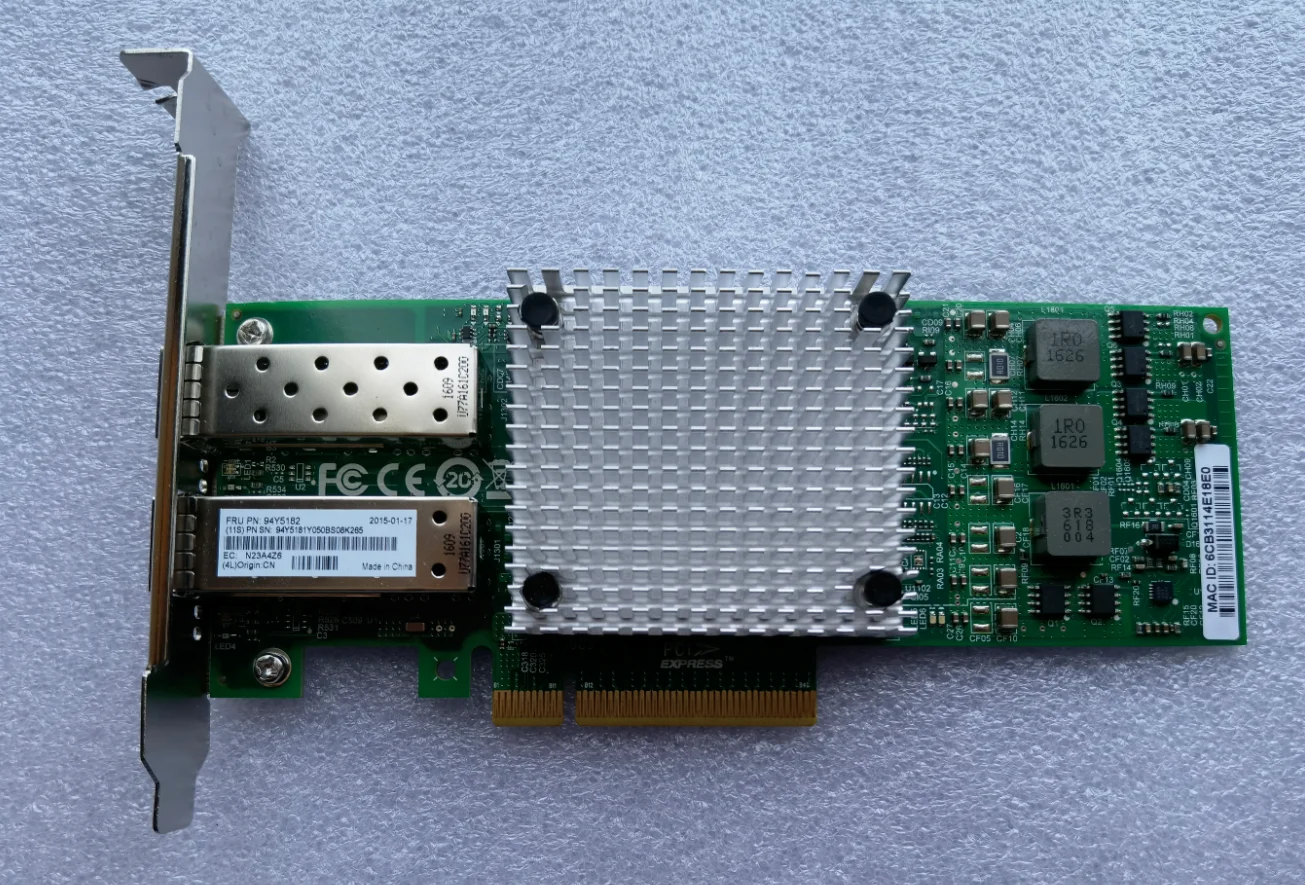 

94Y5180 94Y5181 94Y5182 Dual Port 10Gbe Adapter