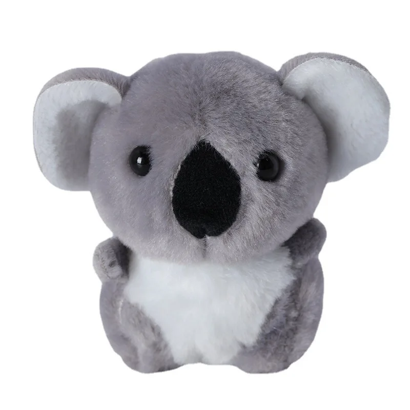 Colgante de muñeco de peluche de Koala de dibujos animados, llavero de peluche de Koala de Animal lindo, decoración de mochila, juguetes para niños, regalo de cumpleaños