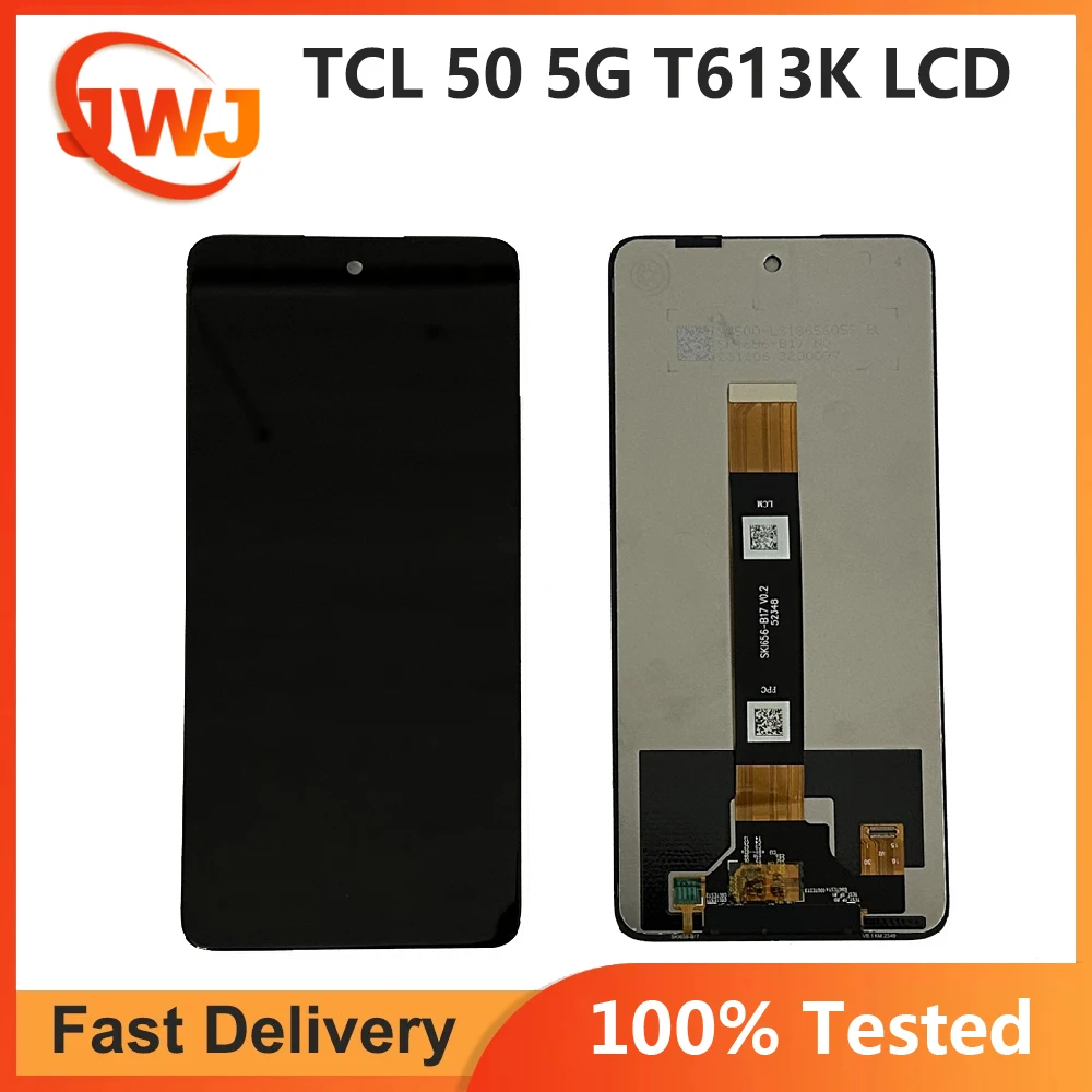 Digitalizador de pantalla táctil, piezas de LCD probadas para TCL 50 SE 50SE 50 XE TCL 50 5G T613K, montaje completo para TCL 505 4G T509K