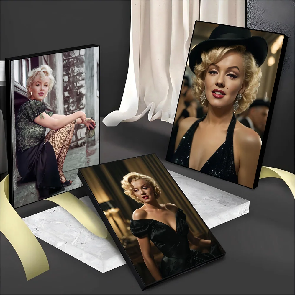 Vintage Marilyn Monroe Photo Classic Movie Posters Vintage Room Bar Cafe Decor Stickers Wall Painting