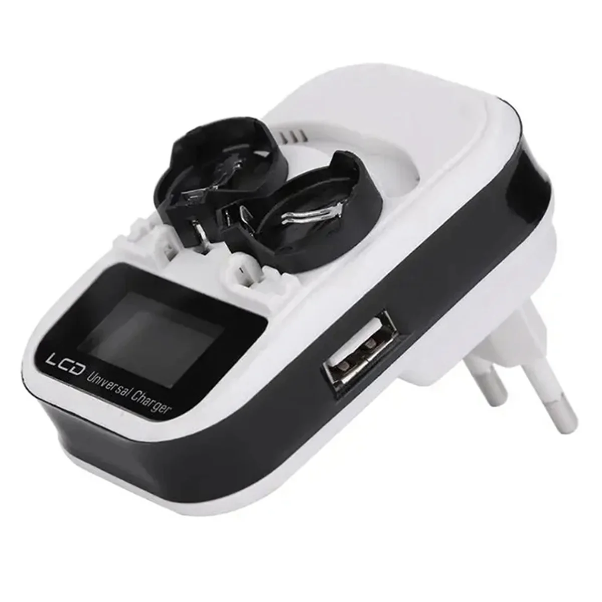 Intelligent Battery Charger LCD Lithium Button Battery Charging USB Rechargeable Multifunctional Battery Charger US