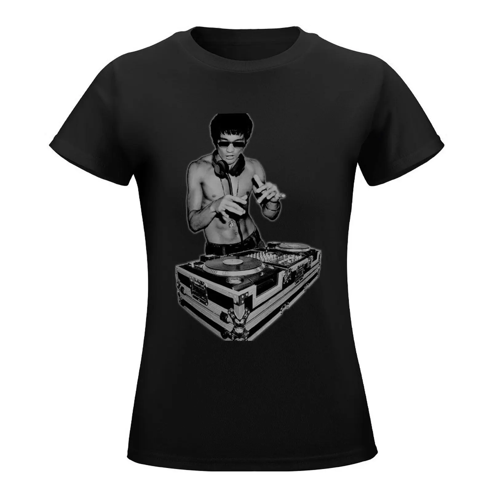 Bruces Dj Vintage DeeJay Party Kung fu Fan Music Lover Shirt Classic T-Shirt tees sublime t shirts for Womens