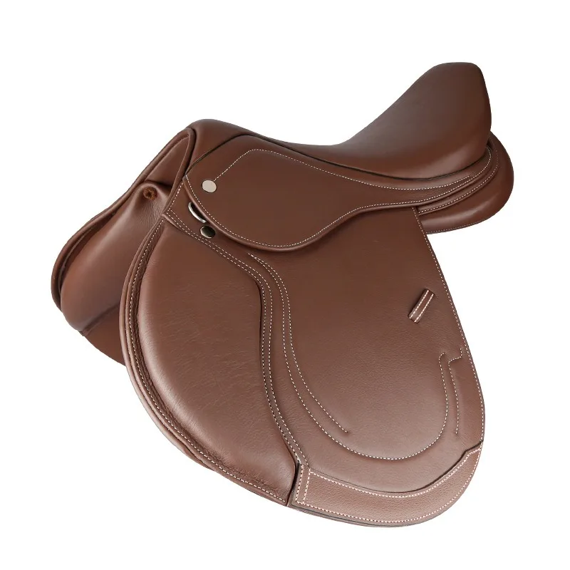 Sela, sela de couro, composto, pommel composto de couro, equitação