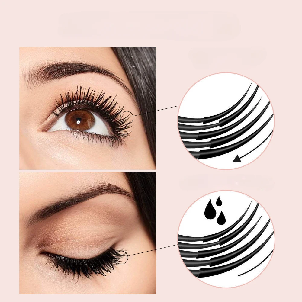 InjFiber-Mascara 3D pour allonger et recourber les cils, longue durée, imperméable, accessoire de maquillage, cosmétique