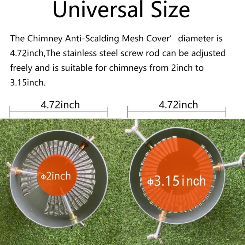 ท่อเตาแคมป์ปิ้งสแตนเลส ท่อปล่องควันสำหรับเตาไม้ในเต็นท์กลางแจ้ง ทนความร้อน ป้องกันการลวก อุปกรณ์เสริมเพื่อความปลอดภัย